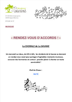 Présentation de la Chorale de la Savane